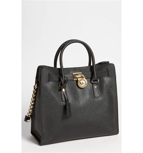 michael michael kors handbag hamilton saffiano leather tote|Michael Kors marilyn medium tote.